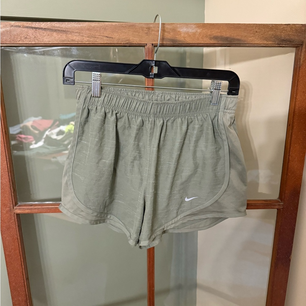 Nike Dri-FIT Sage Green Performance Tempo Running Lined Athletic Shorts Small